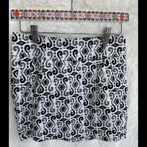 Womens Guess Black & White Mini Skirt Size 24